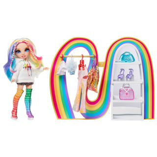 Mga entertainment rainbow high amayas rainbow closet playset