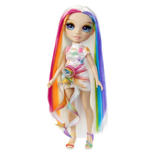 MGA Entertainment Rainbow High Fashion Puppe mit Haarkreide - Amaya Regenboog