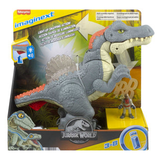 Jurassic world imaginext ultra snap spinosaurus s svetlobo in zvokom