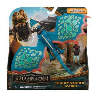 How to train your dragon dragon and viking nadder astrid | 2 stuks