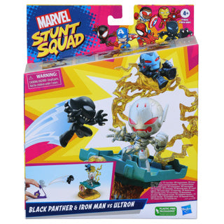 Marvel Stunt Squad Play Set Ironman vs Black Panther Middel Assorti