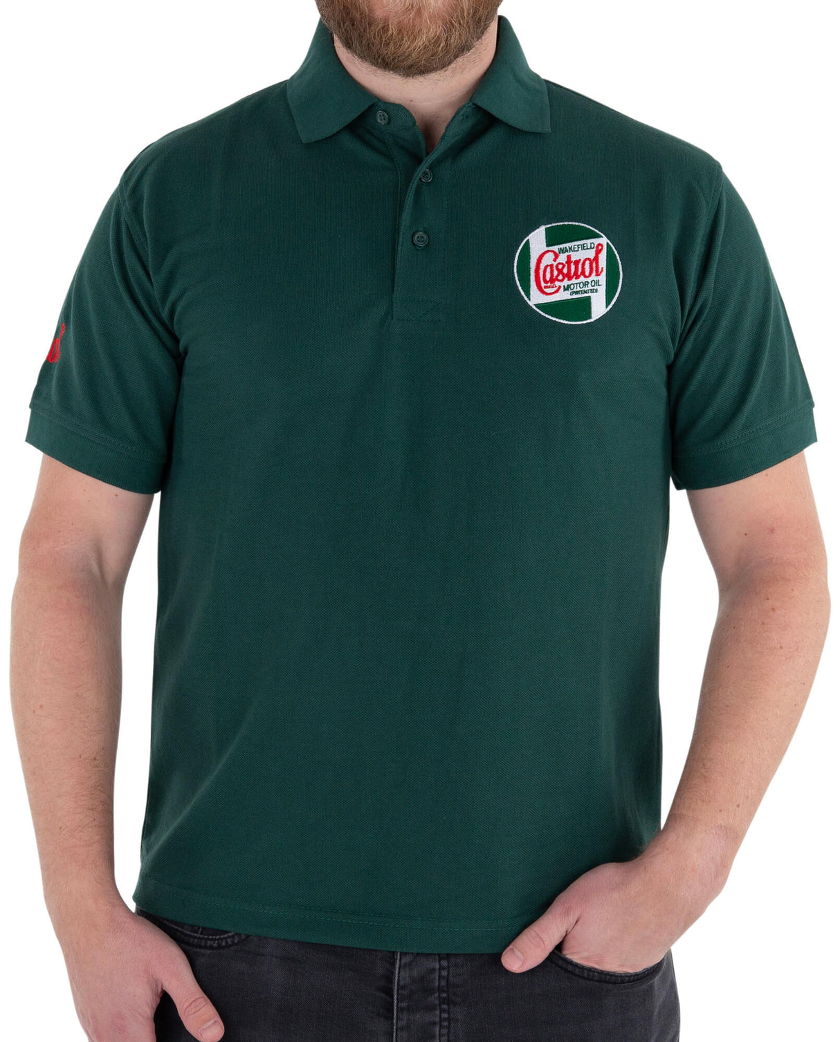 Castrol klassiek poloshirt poloshirt classic green gr. m 48