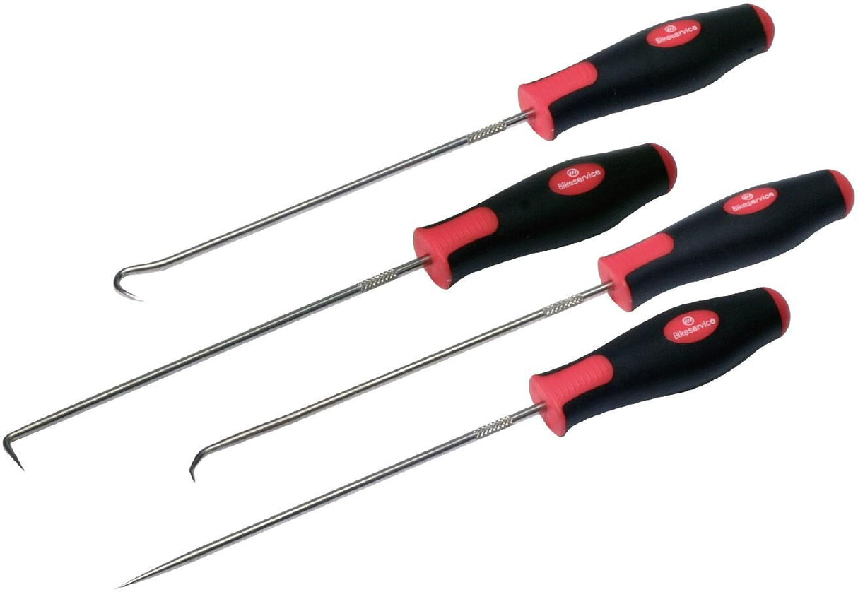 Bikeservice hook set hooked pin long bst 241mm 4tlg