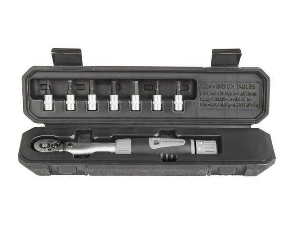 M-Wave Torque wrench set TW-4 24 with bits 4-24 Nm 8-piece