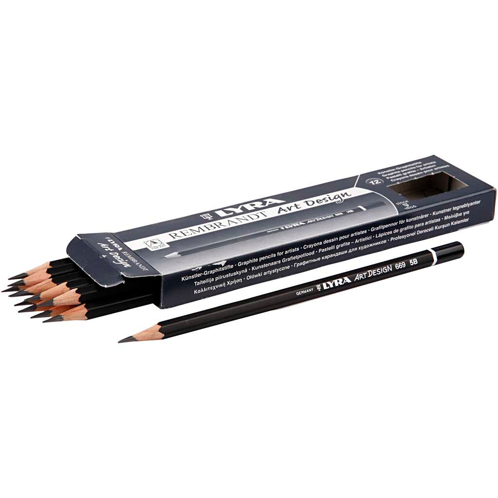 Lyra Art Design drawing pencils, d 6.9 mm, 6b, lead 1.8 mm, 12 pieces 1 box