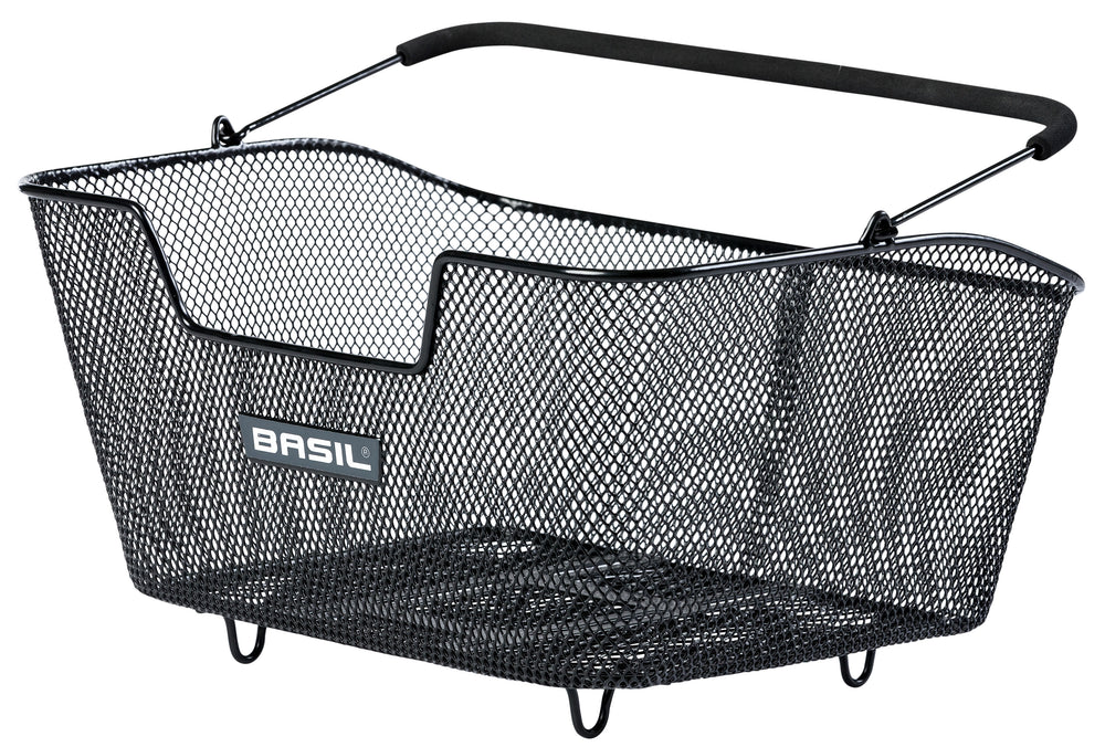 Basilic M multi-systèmes - panier de vélo - à l'arrière - noir