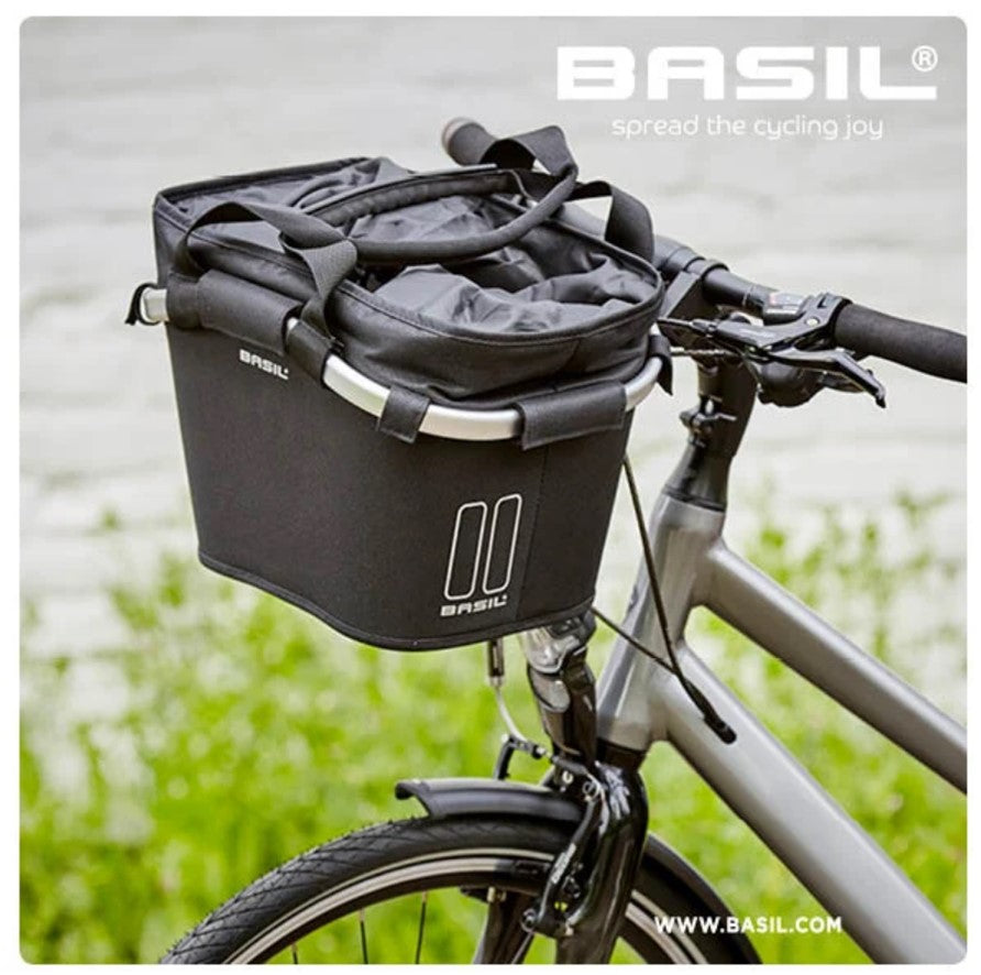 Basil Classic Carry All KF - Bicycle Basket - Primero - Negro