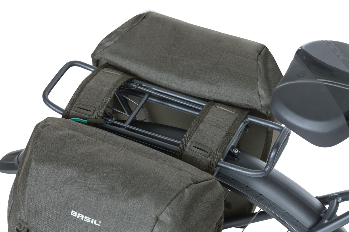 Basild Discovery365d Bag de bicicleta doble Melee negro