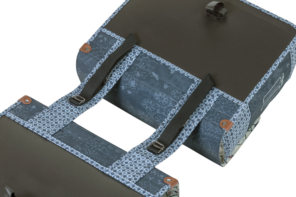 Basil Boheme Double Pannier - Blue