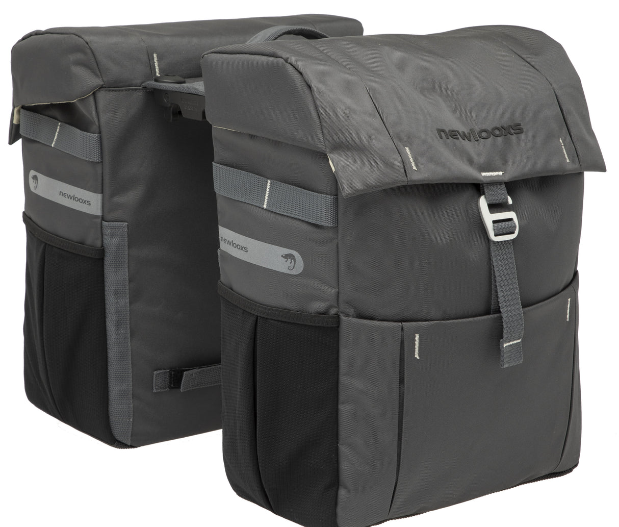 Vigo Double Bicycle Bag - Sport, Water-Disconnect, gris noir