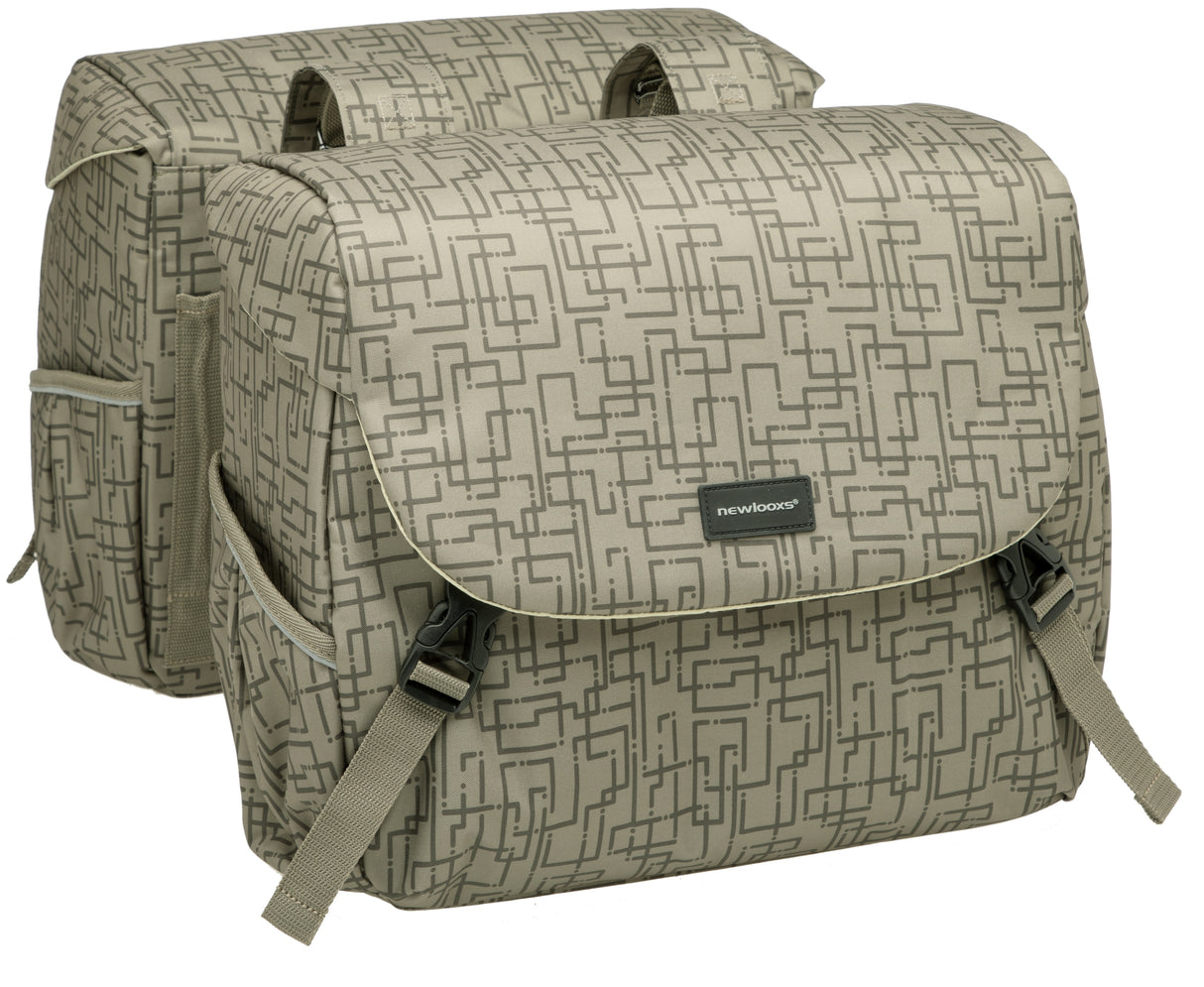 Mondi Joy - Doppelfahrradbeutel für Frauen, sportlich und Wasserrepellent, Ivy Walnuss