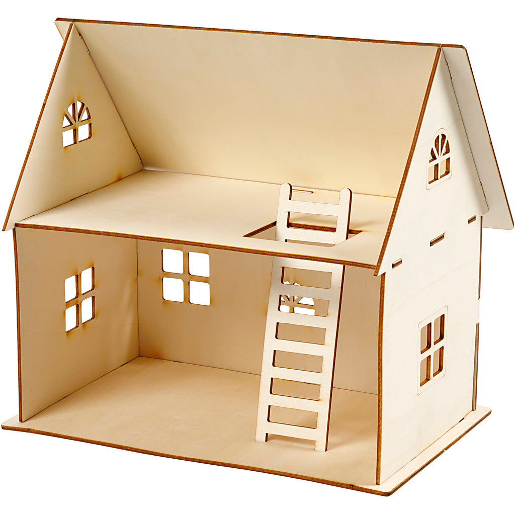 Creativ company diy dollhouse, h: 25 cm, size 18x27 cm, 1 piece