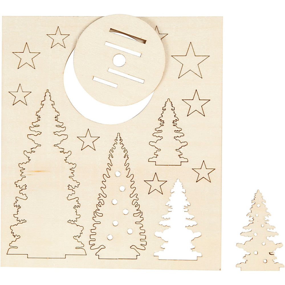 Make and Decorate Your Wooden Christmas Trees