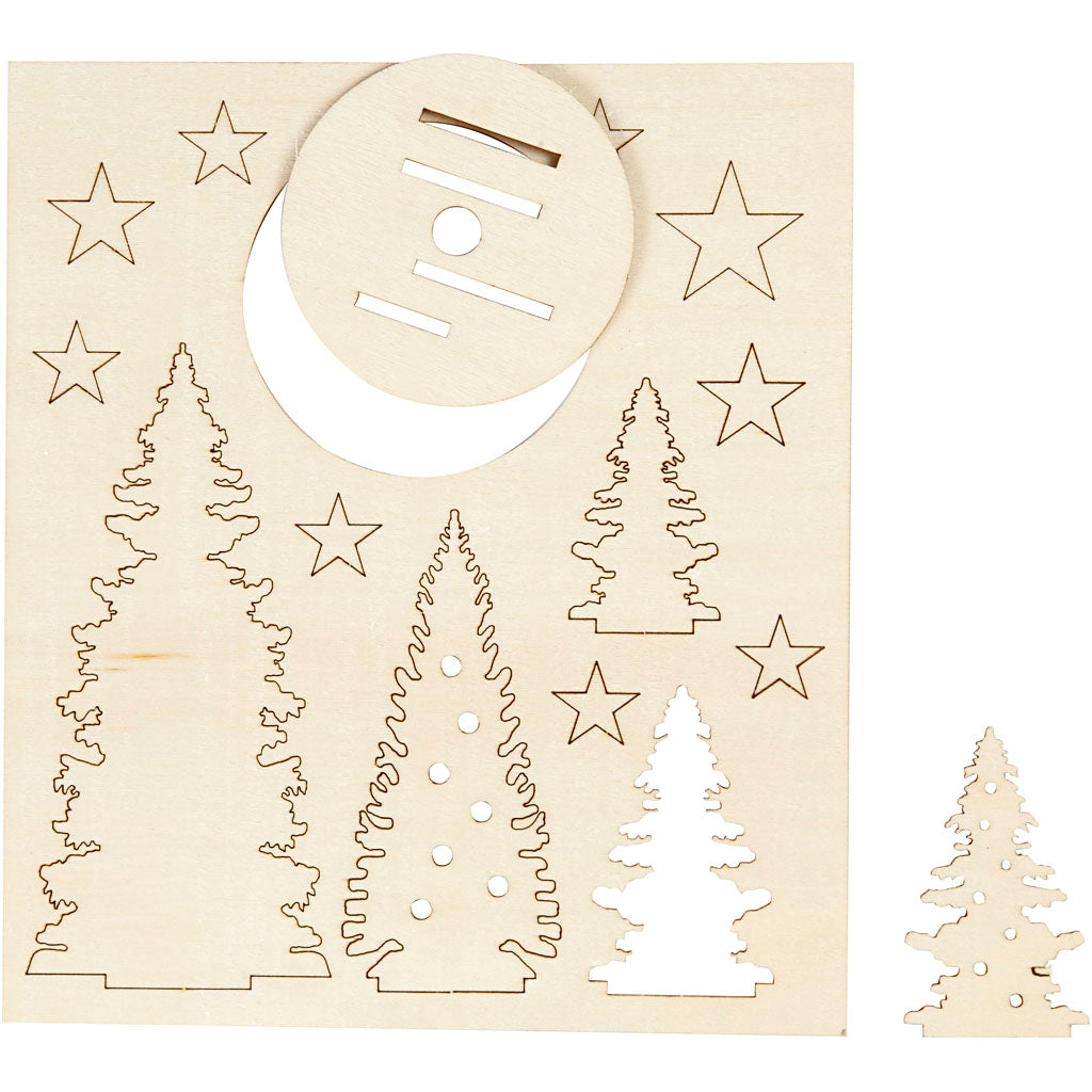 Make and Decorate Your Wooden Christmas Trees