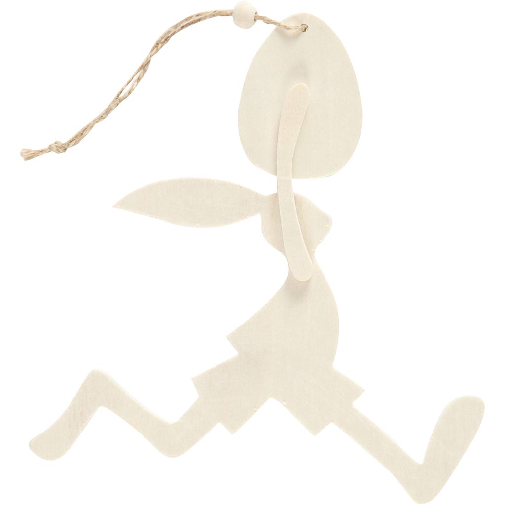 Creativ company rabbit with egg, h: 18 cm, w: 17 cm, 1 set