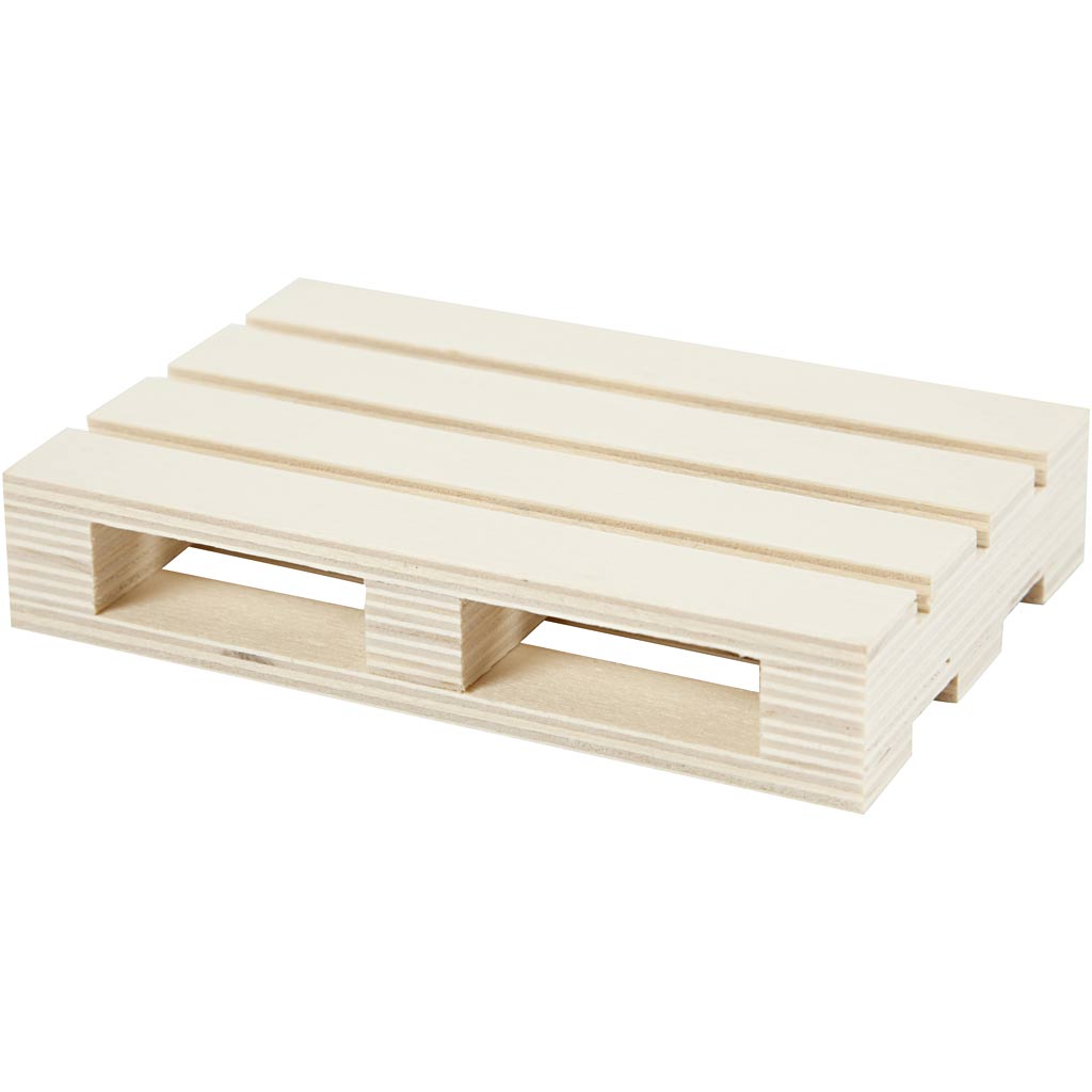 Creativ company mini pallet, h: 2.5 cm, l: 12 cm, w: 8 cm, 1 piece