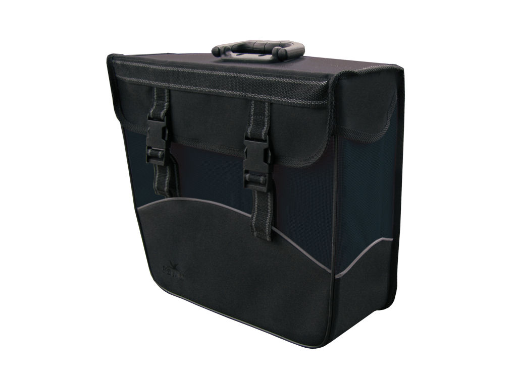 Greenlands Single Bag Black, Right. Dimensions: 37x33x14 cm, Capacity: 20 liters