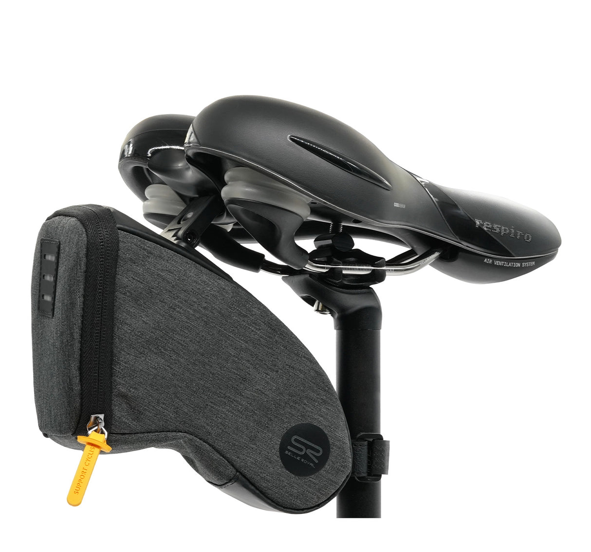 Selle Royal Saddle Bag Medium, unissex, preto, 1.2L