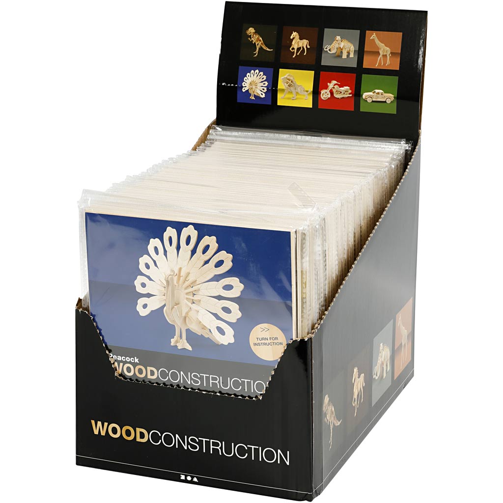 Creativ company 3d puzzle, size 9-25 cm, 8x6 pieces, 1 box