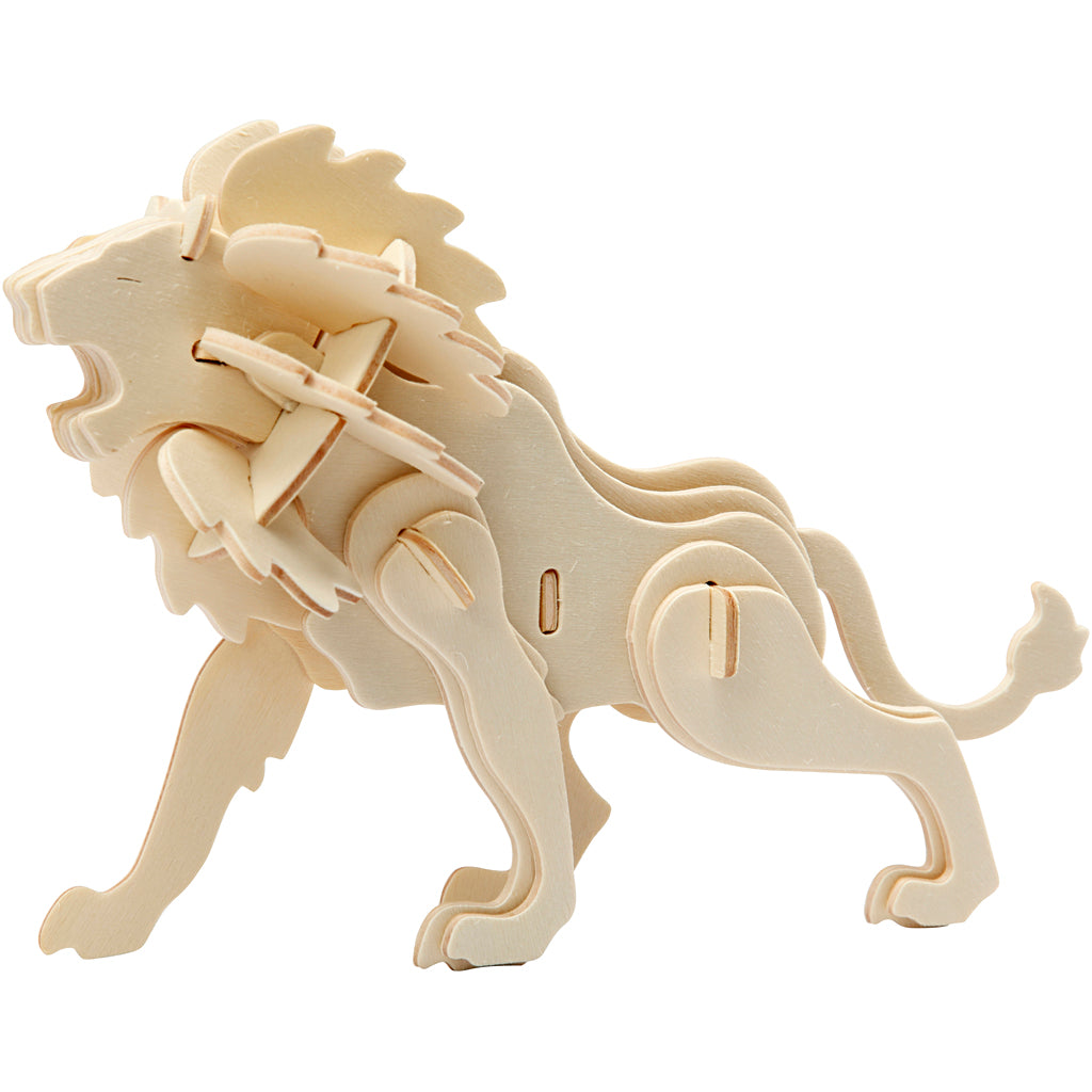 Creativ company 3d puzzle, lion, size 18.5x7x7.3, 1 piece