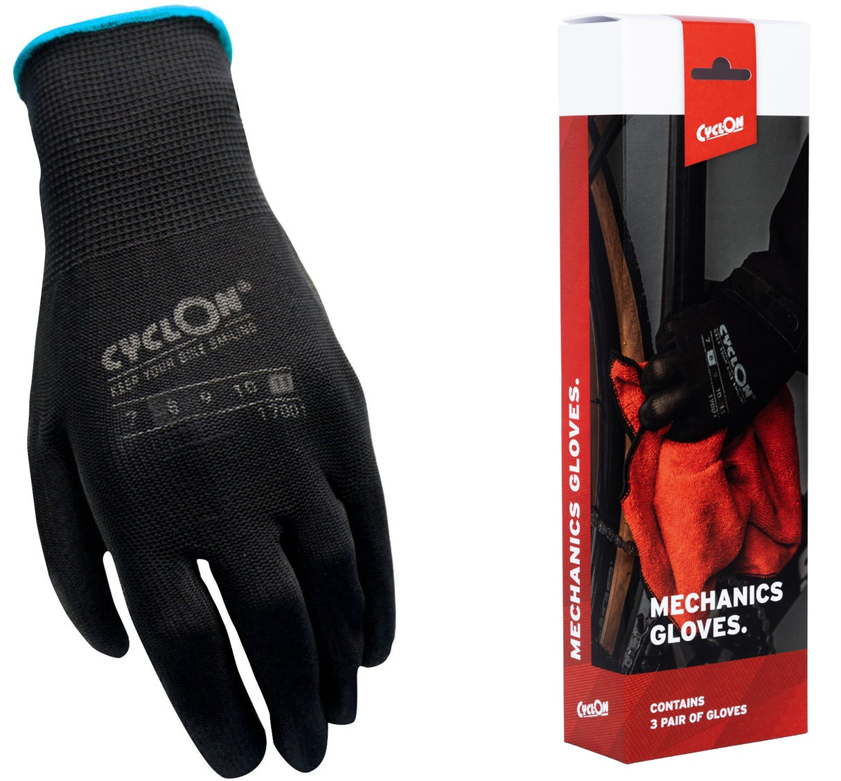 Guantes de montaje Cyclon M11 - Azul (20 pares)