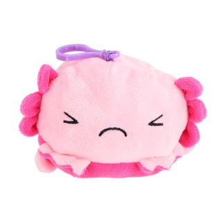 Pelúcia Axolotl reversível com porta-chaves 4 sortidas 10 cm
