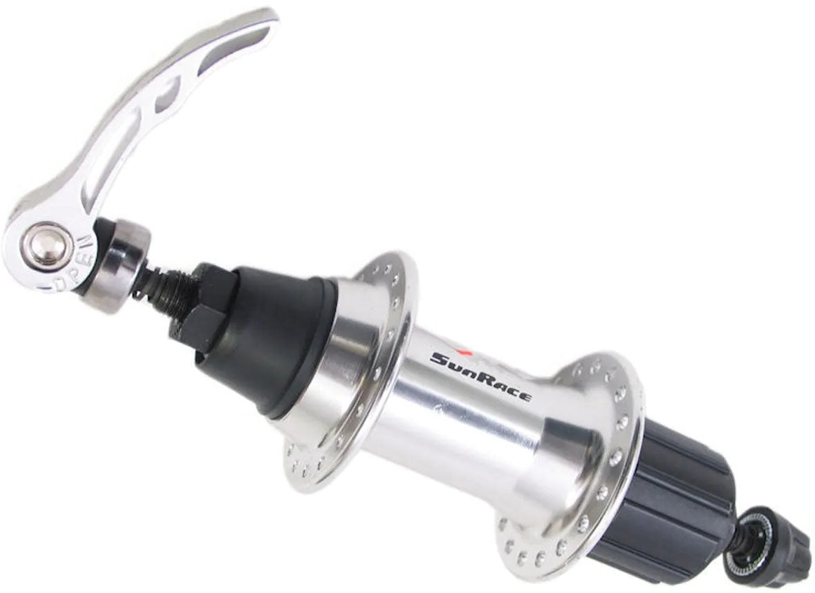 Zadný náboj Sunrace hbm53 8 9 speed 36 otvorov s rýchloupínaním - strieborný