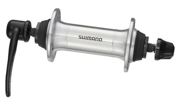 Shimano buje delantero rm70 qr 36 agujeros - plateado