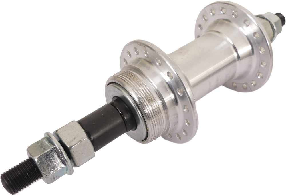 Freewheel rear hub with solid axle 36 holes aluminum