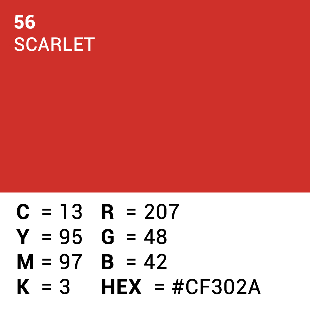 Superior background paper 56 scarlet 1.35 x 11m