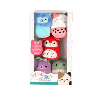 Squishmallows micromallows plush 6.5cm 5 pack silvy, roses aarin, roxy, gerald