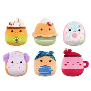 Squishmallows 13cm unscented mystery bag cookie, donut, pastry, latte, drink, pie | 9 stuks