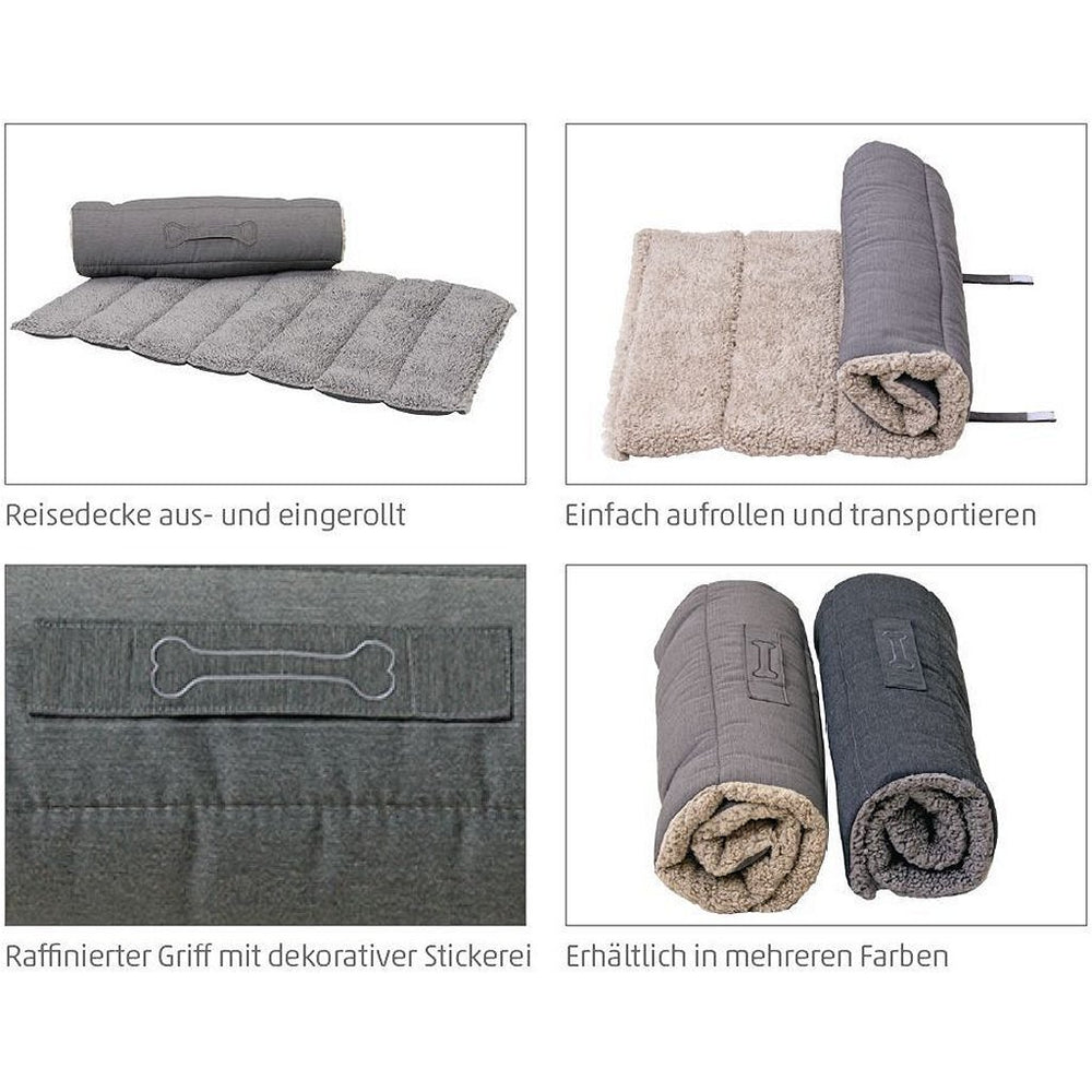 Sun Garden Oskar Roll-Hundeteppich 100x65x4 cm beige