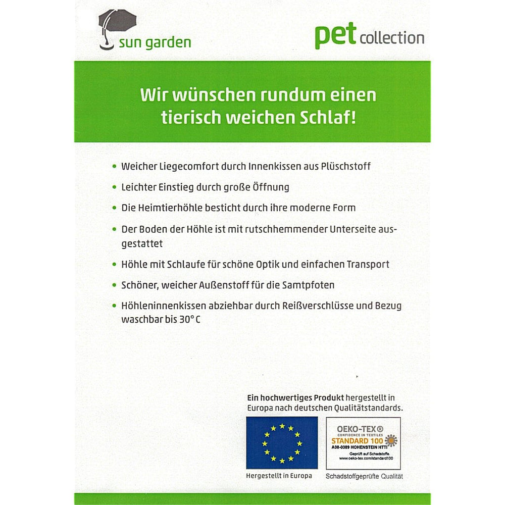Sun garden zoe cat hole 35x40x40cm gray