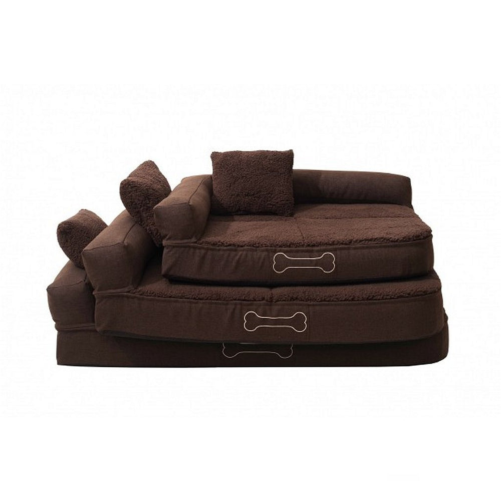 Orthopädisches Hundekissen Sun Garden Pallina 80x60x25 cm braun