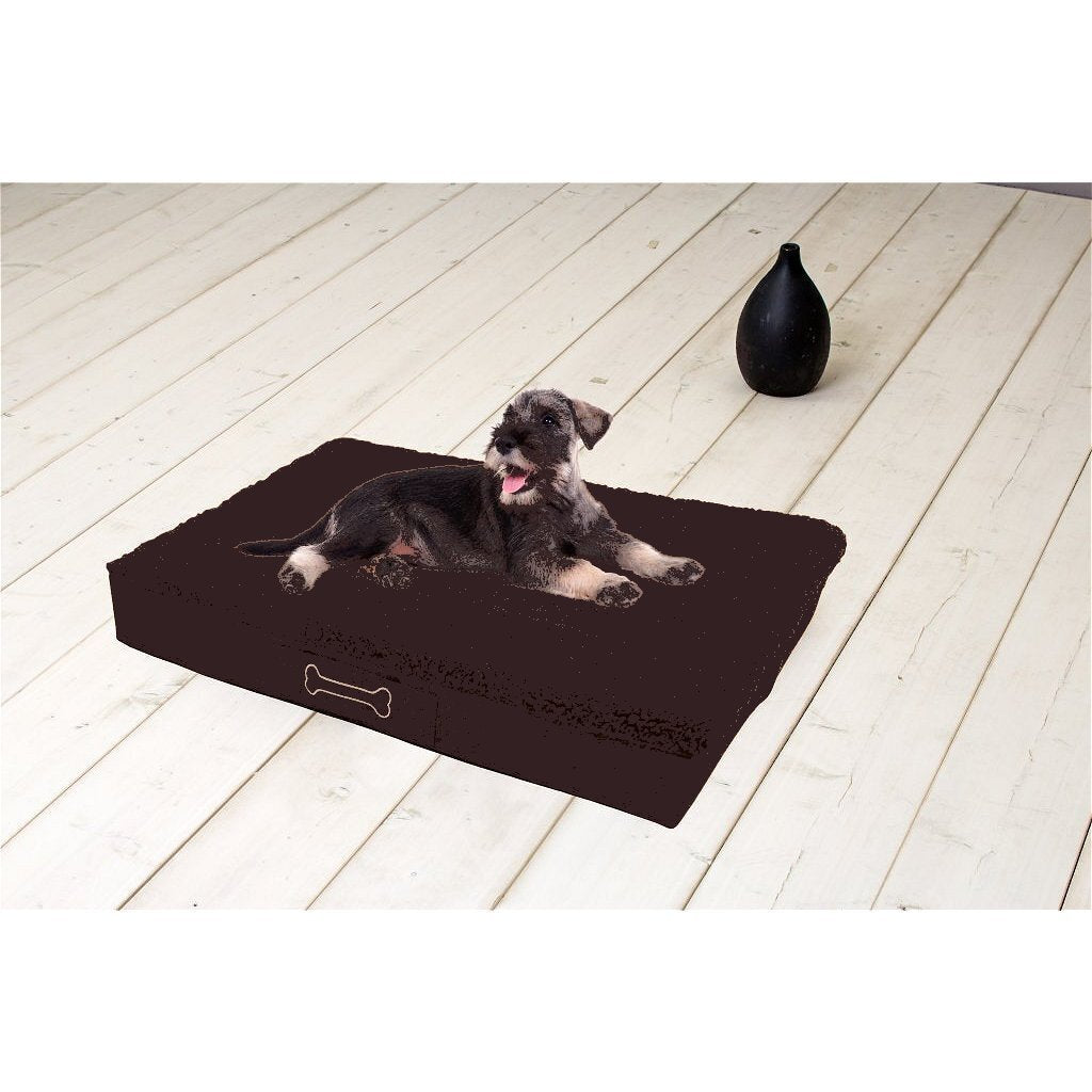 Almofada ortopédica para cães Sun Garden Buddy 100x65x10cm marrom escuro