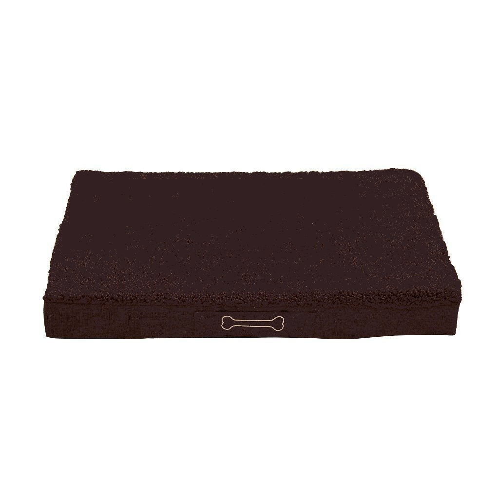 Almofada ortopédica para cães Sun Garden Buddy 100x65x10cm marrom escuro
