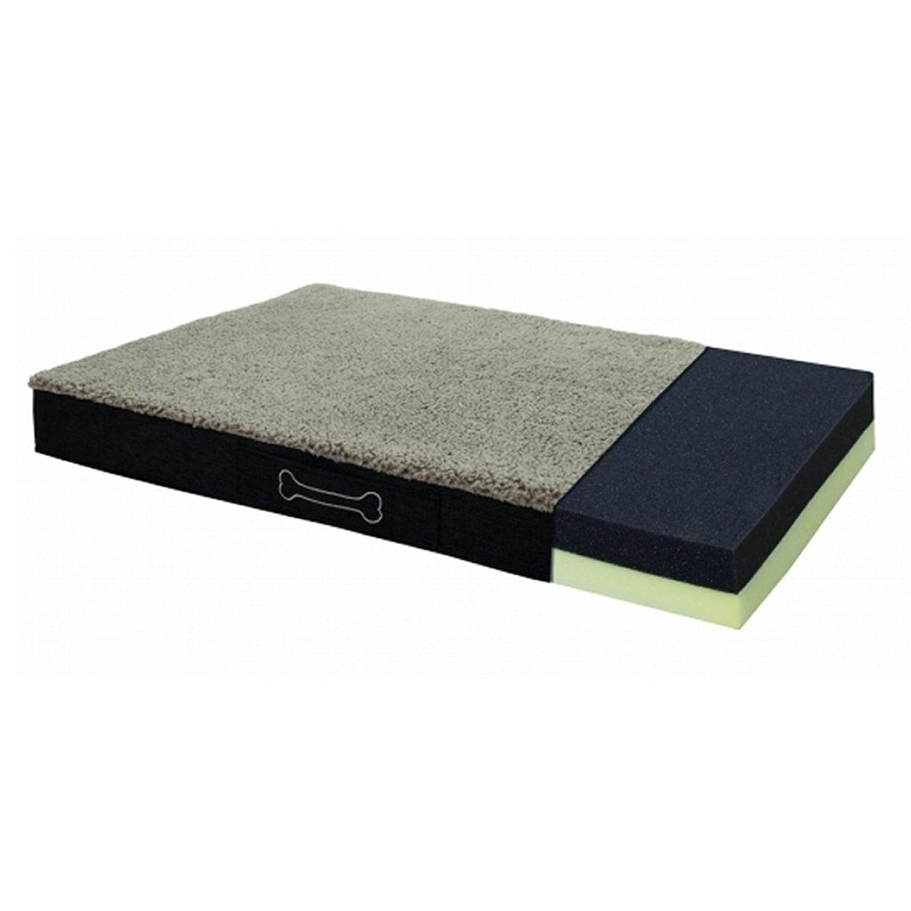 Sun garden buddy ortopædisk hundepude 120x72x10cm grå antracit