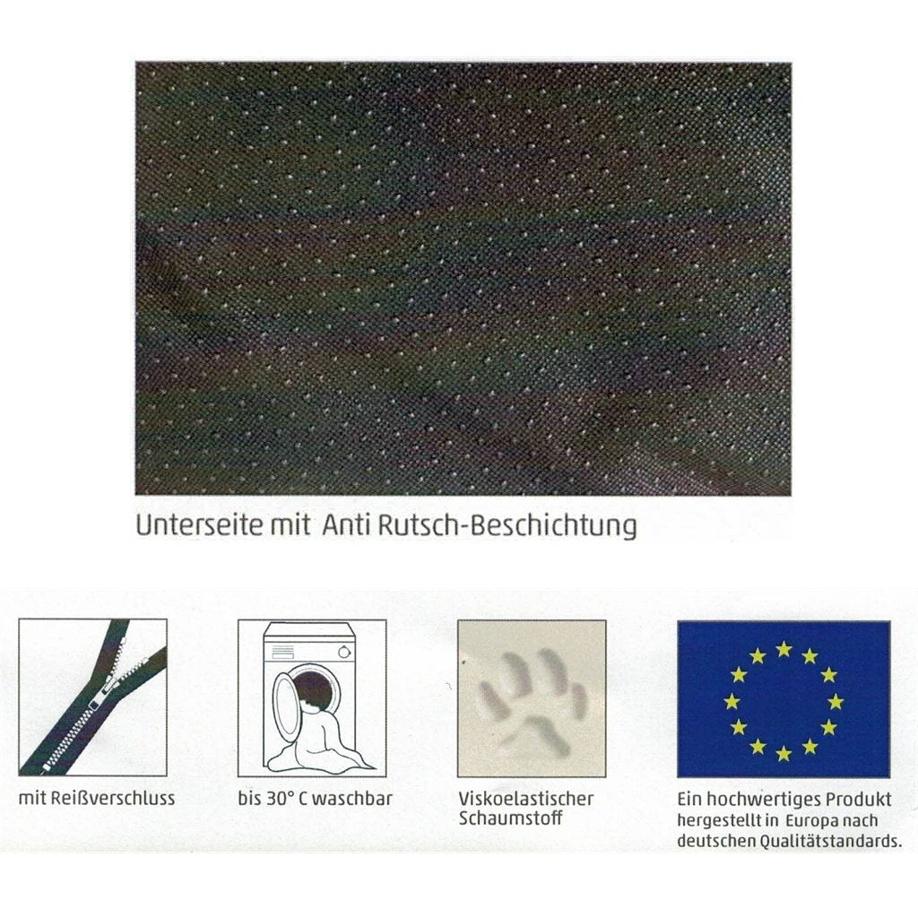 Sun Garden Lou Orthopedic dog cushion 60x40x5 Gray