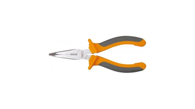 Pinza a becchi mezzotondi curvi Neo Tools 200mm DIN 5745