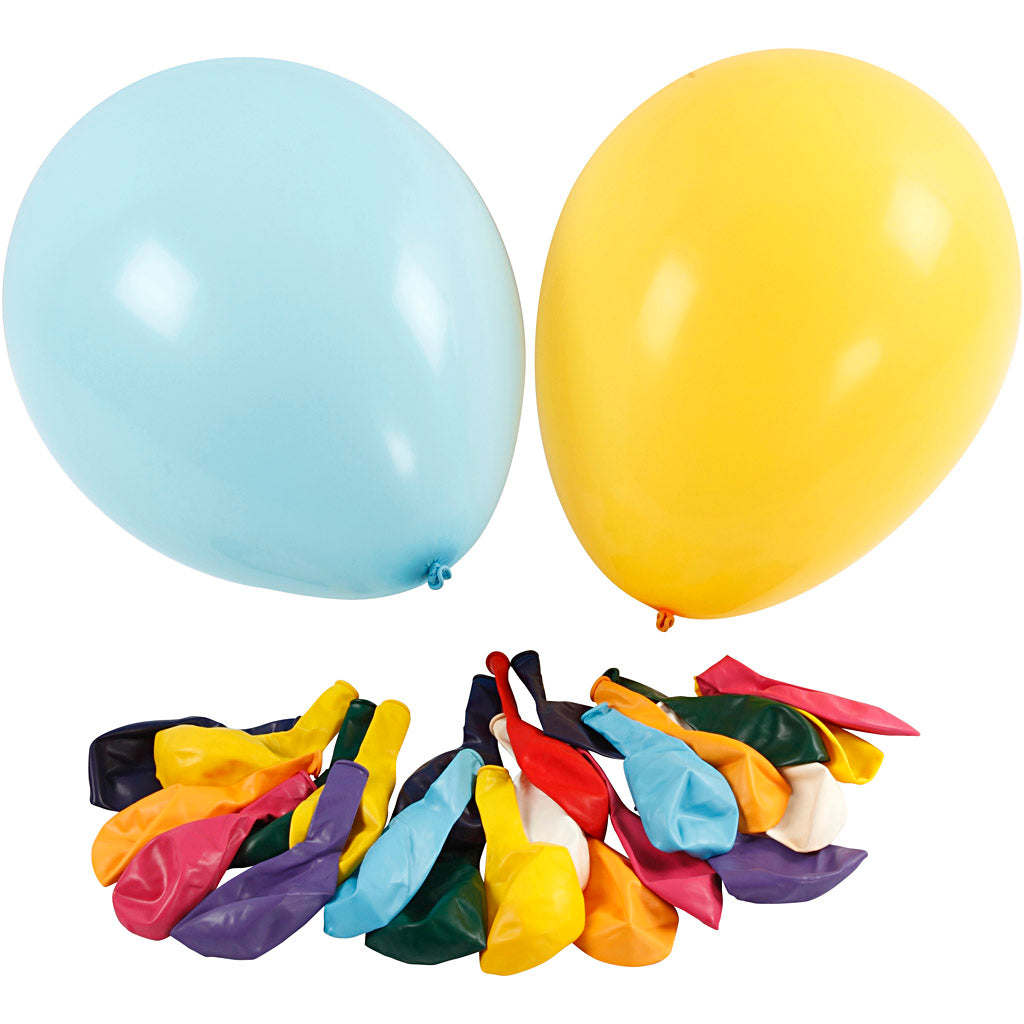 Creativ company balloons, d 43 cm, various colors, 50 pieces 1 box