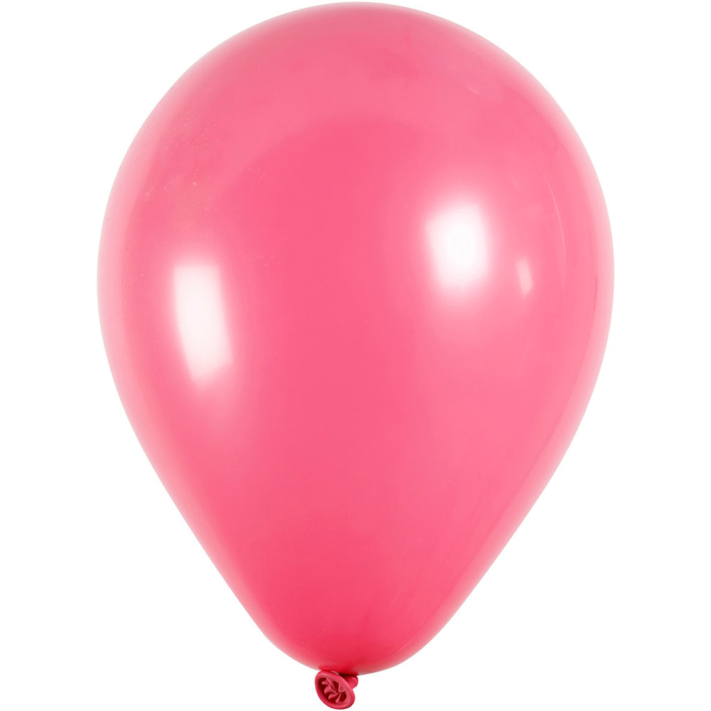 Creativ company balloons, round, d 23 cm, dark pink, 10 pieces 1 box