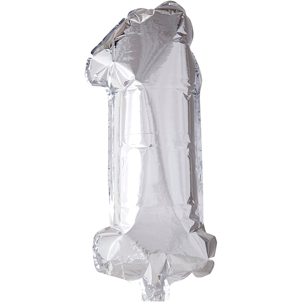 Creativ company foil balloon, 1, h: 41 cm, silver, 1 piece