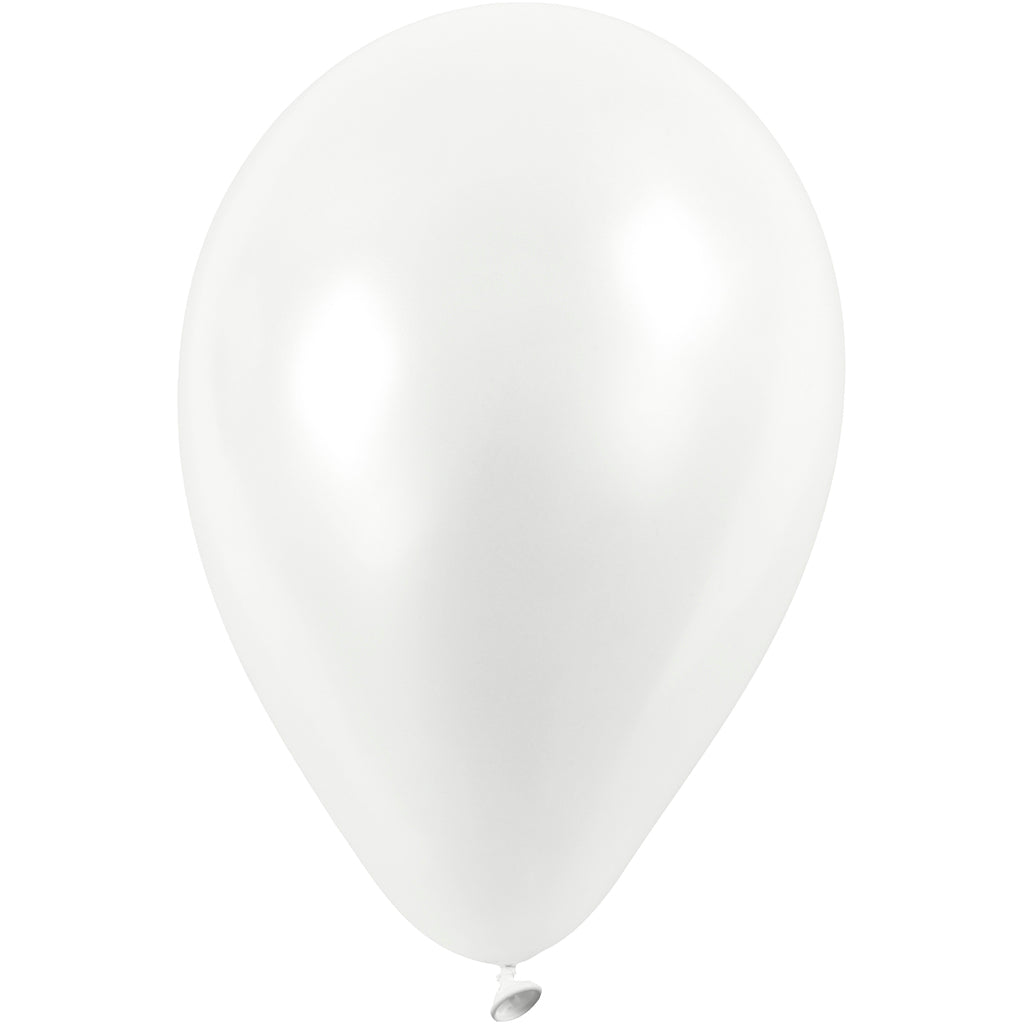 Creativ company balloons, d 23 cm, white, 10 pieces 1 box