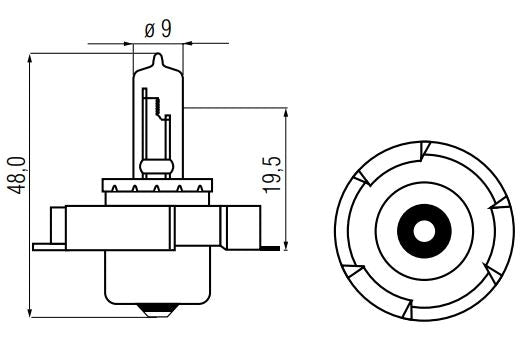 Lampa Bosma 6V-15W P26S Halogen