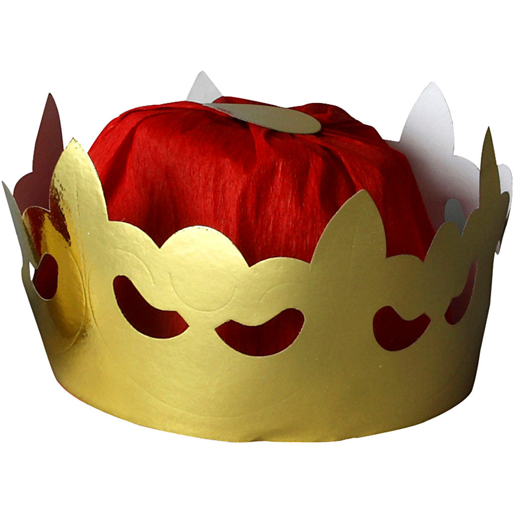 Creativ company king's crown, h: 11 cm, d 19 cm, gold, 1 piece