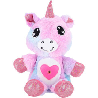 Basic plush cuddly toy animal with projector + light