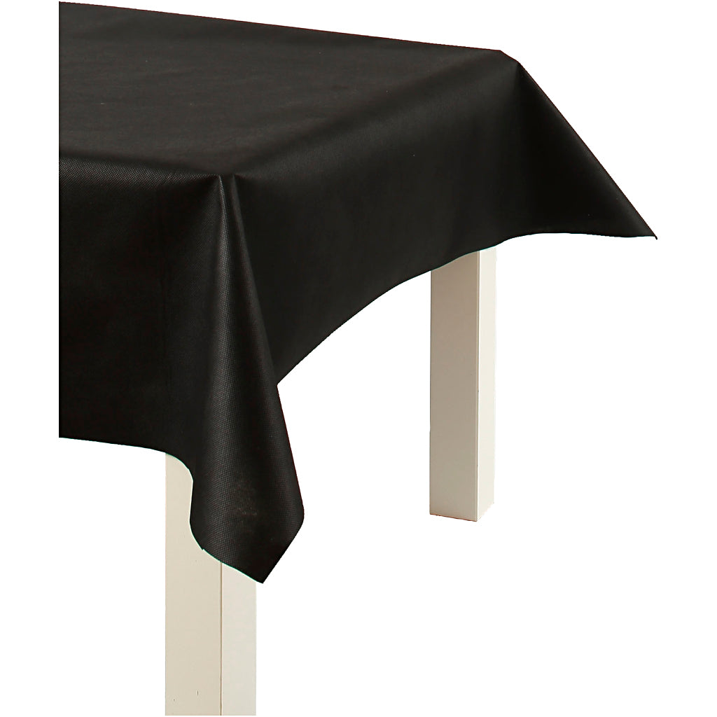Creativ company tablecloth made of imitation textile, w: 125 cm, 70 gr, black, 10 m 1 roll