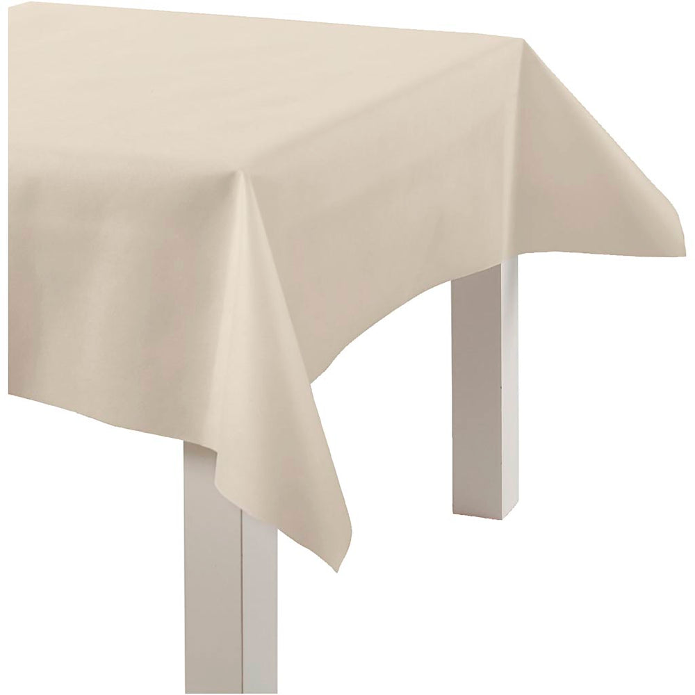 Creativ company tablecloth made of imitation textile, w: 125 cm, 70 gr, cream, 10 m 1 roll