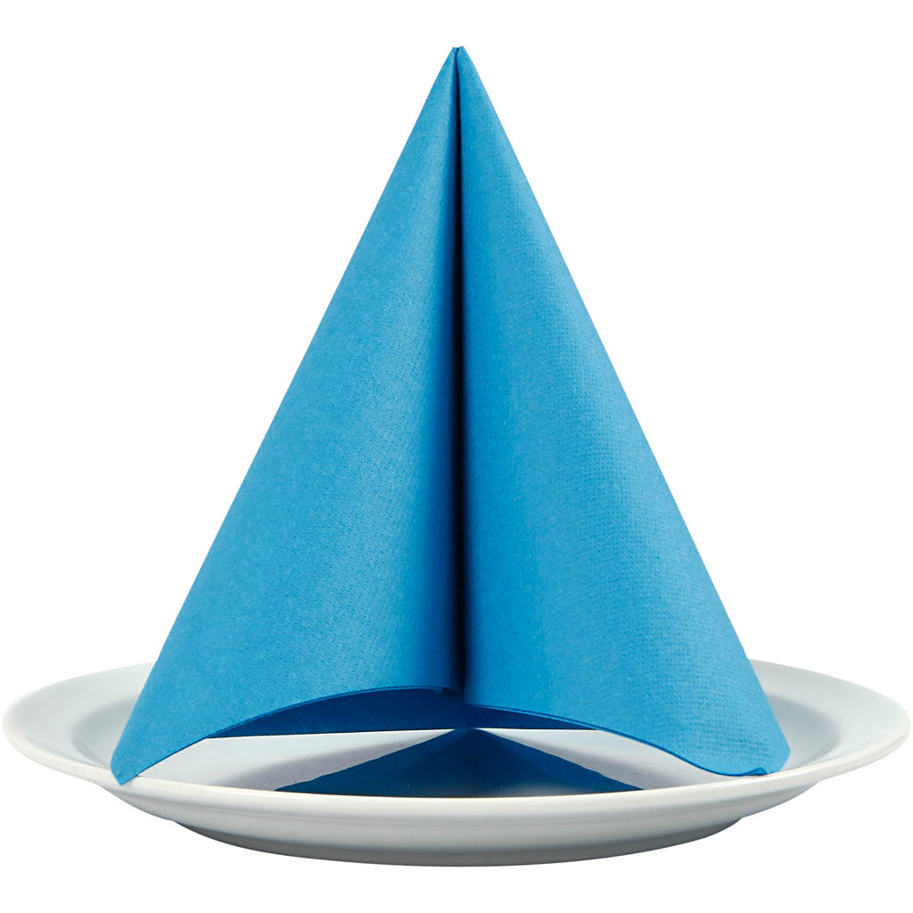 Creativ company napkins, size 40x40 cm, 60 gr, turquoise, 20 pieces in a box